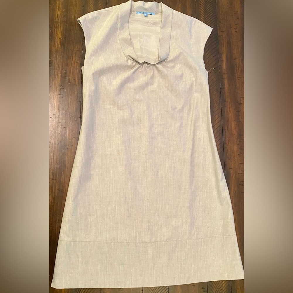 Antonio Melani dress size 8. In a classic neutral color.  Lined on the inside.